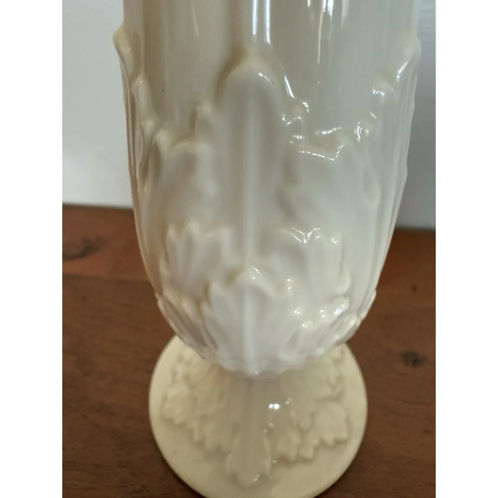 Vintage Lenox Florentine Porcelain Bud Vase Cream Beige 11